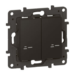 Legrand Wandsender 863808 Niloe Step Netatmo Licht 2-f.sw