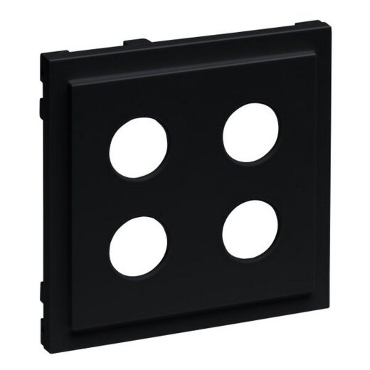 Legrand Abdeckung SEANO Lautsprecher 2-f.m.4mm-Buchse sw