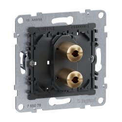 Legrand Einsatz SEANO 1-f.Lautsprecher-A.m.4mm-Buchsen