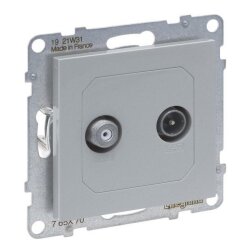 Legrand Einzeldose SEANO TV-SAT f.2 Kabel u.HD-TV alu