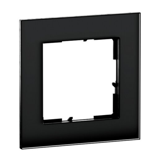 Legrand Rahmen SEANO Natura 1-f.Black Smoked Glass