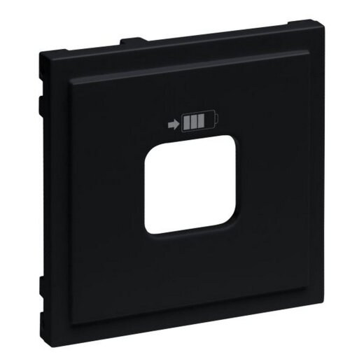 Legrand Abdeckung SEANO f.USB-Ladesteckdosen A+C u.C+C sw