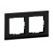 Legrand Rahmen SEANO Natura 2-f.Black Smoked Glass