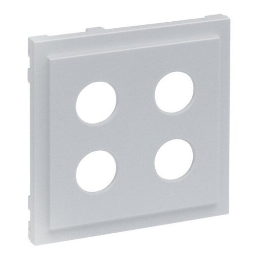 Legrand Abdeckung SEANO Lautsprecher 2-f.m.4mm-Buchse alu