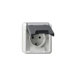 Gira Steckdose SCHUKO 445035 KD+BSF OT WG AP gr