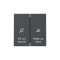 Gira Wippschalter 310428 Anzeige Hotelzimmer Sys.55 anthr