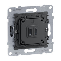 Legrand Einsatz SEANO 2-f.USB-LadeSDO Typ C+C 30 W
