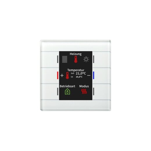 MDT Glastaster II Smart Farbdisplay Temperatursensor weiß