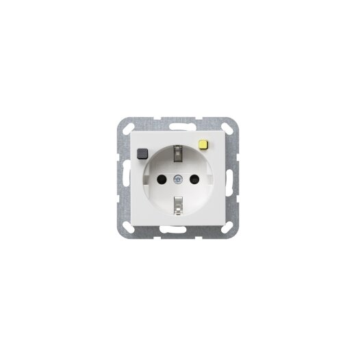 GIRA FI-Schutzsteckdose 267703 30mA erh. Berührungss. reinweiss