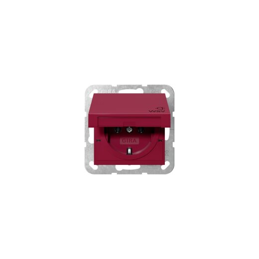 GIRA Steckdose SCHUKO 4454108 KD WSV System 55 Rot