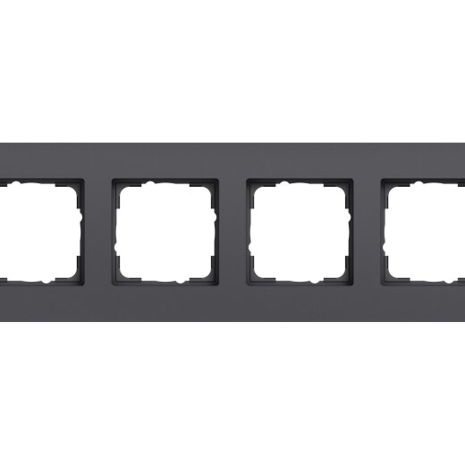 GIRA Abdeckrahmen 0214408 4f Gira Esprit alum.anthr lack