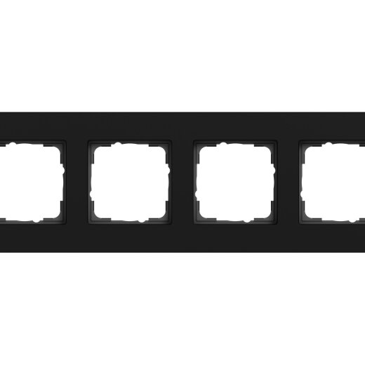 GIRA Abdeckrahmen 0214409 4f Gira Esprit alum.sw m lack