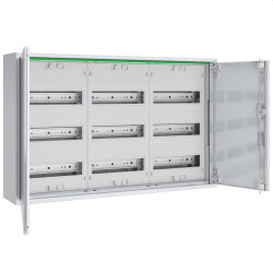 ABN Feldverteiler AP T:160mm m.Vollt.3x3-rg.KS REG...