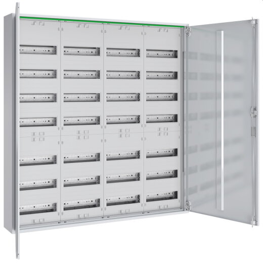 ABN Feldverteiler AP T:160mm m.Vollt.4x7-rg.KS REG ABNRM407R01