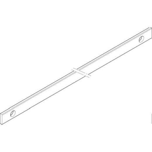 ABN CU-Schiene 4FB 20x5x1087mm waagrecht beidseitig XCUW524B
