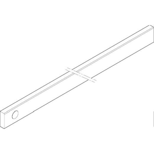 ABN CU-Schiene 4FB 30x10x1041mm waagrecht einseitig XCUW134E