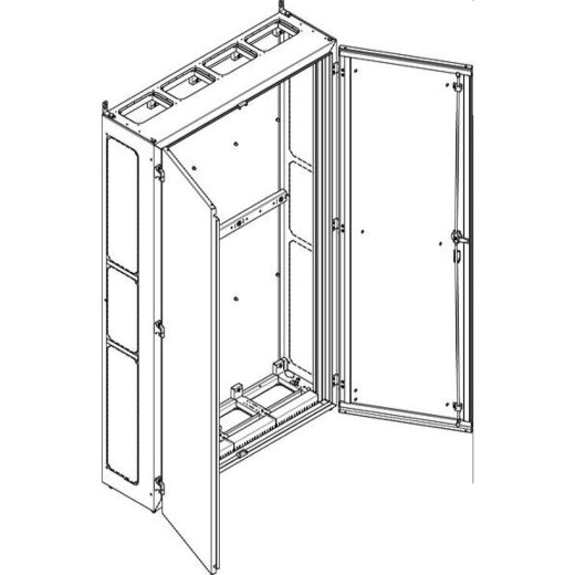 ABN Standgehäuse schutzisoliert IP55 1090x1890x340mm NT412PB