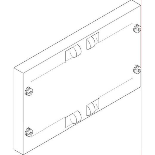 ABN Abdeckplatte 250x150mm 1FB/1RE geschlossen FAG11N