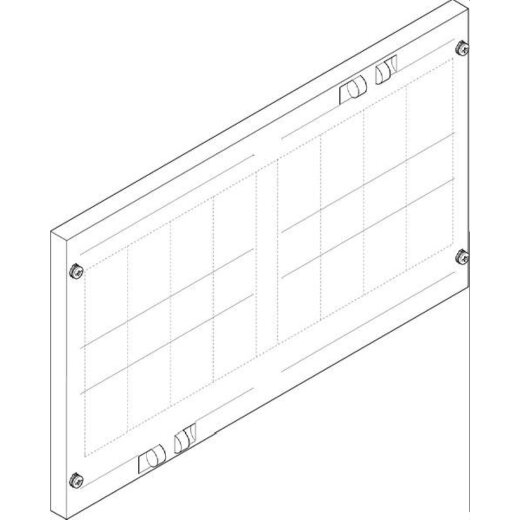 ABN Abdeckplatte 500x300mm 2FB/2RE perforiert 16xD02waagr FAP22674N