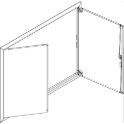 ABN ESPRO Blendrahmen mit Volltüre GBRU45T f....