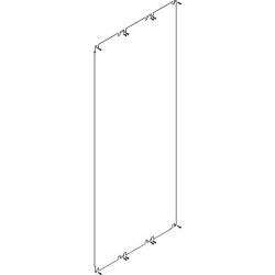 ABN Montageplattenfeld 3feldrig breit Bauhöhe 12...