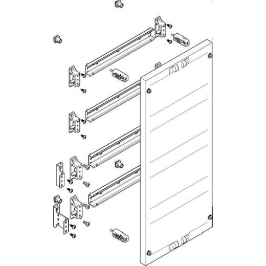 ABN ESPRO-Modul flach 250x450mm waagrecht schutzisoliert MF1410