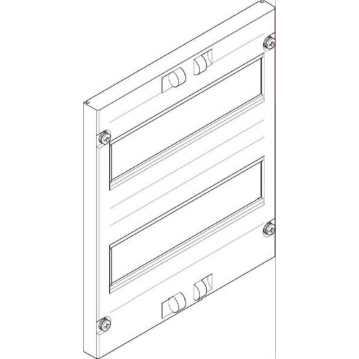 ABN Abdeckplatte 250x300mm 1FB/2RE offen 125mm FAO1222N