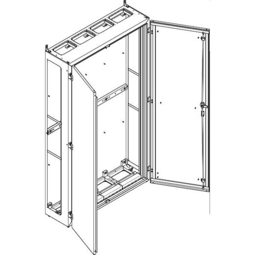 ABN Standgehäuse geerdet IP55 1090x1890x340mm NT412EB