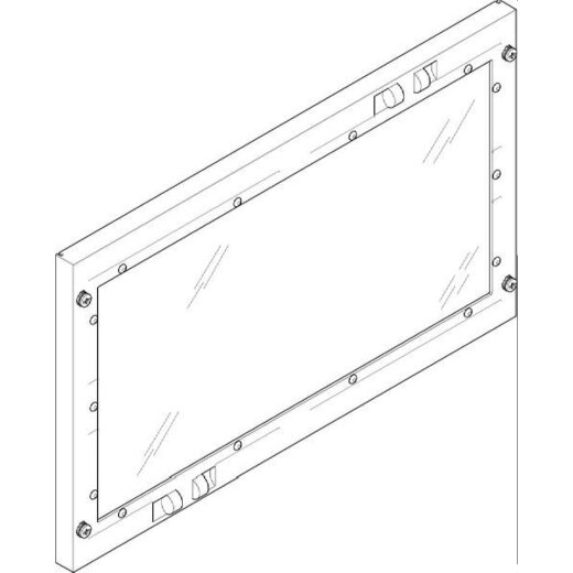 ABN Abdeckplatte 500x300mm 2FB/2RE geschlossen Sichtsch. FAS22N