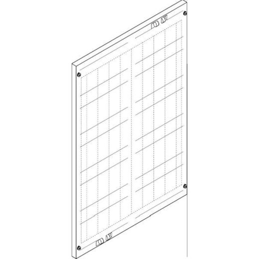 ABN Abdeckplatte 500x750mm 2FB/5RE perforiert 9xNH00 FAP25903N