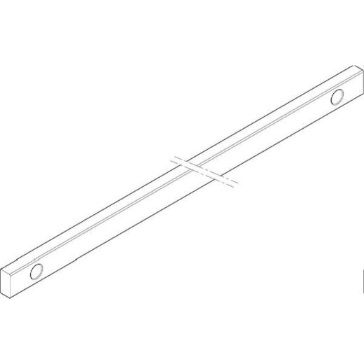 ABN CU-Schiene 1FB 20x10x337mm waagrecht beidseitig XCUW121B