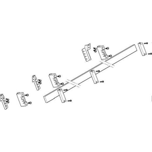 ABN Sammelschienenmodul N/PE mit CU 30x10mm 1polig 30° Standard MXSC31461