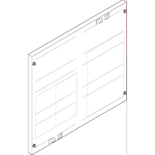 ABN Abdeckplatte 500x450mm 2FB/3RE 40mm NH1/00-Trenner FAP23519N