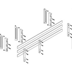 ABN Sammelschienenmodul tief 60mm mit CU 30x5mm 3polig...