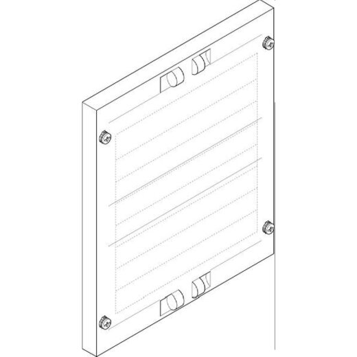 ABN Abdeckplatte 250x300mm 1FB/2RE perforiert 8xD02 senkr FAP12695N