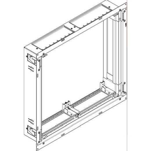 ABN ESPRO Flachverteiler UP/HW T: 110mm UL23X 72PLE 2x3reihig UP Wanne UL23X