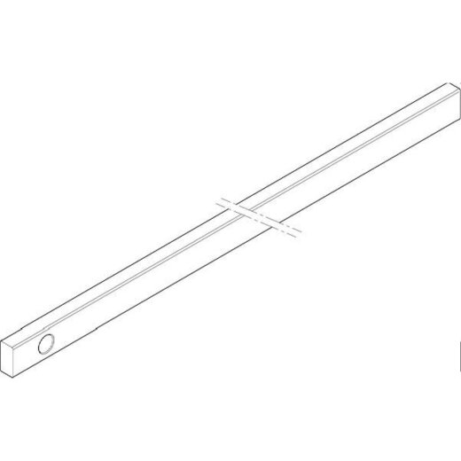 ABN CU-Schiene 2FB 20x10x541mm waagrecht einseitig XCUW122E