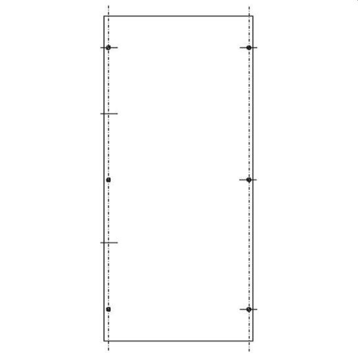 ABN PVC-Montageplatte SY47433M für SL142 600x276mm SY47433M