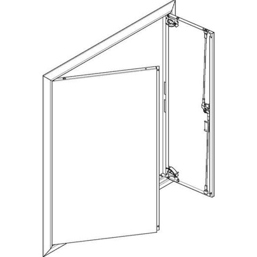 ABN ESPRO Blendrahmen mit Volltüre  f. UP-Flachverteiler 3x5reihig GBRU35T