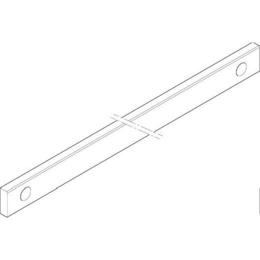 ABN CU-Schiene 1FB 30x10x337mm waagrecht beidseitig XCUW131B