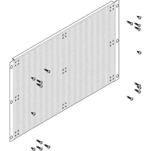 ABN Montageplatte Media 2FB/3RE gelocht 494x310mm (fest) FMSK23FN