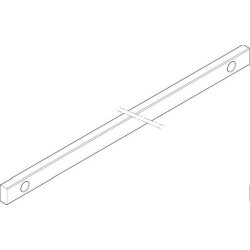 ABN CU-Schiene 4FB 20x10x1087mm waagrecht beidseitig...