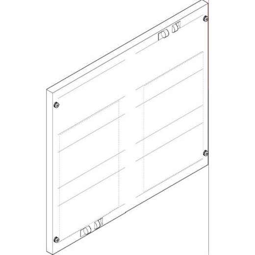 ABN Abdeckplatte 500x450mm 2FB/3RE 40mm 2xNH1-Trenner FAP23512N