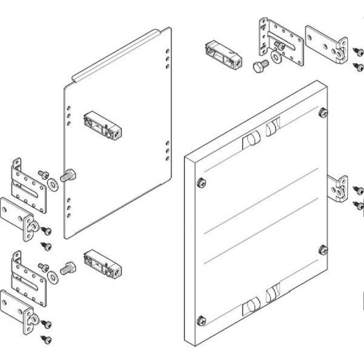 ABN ESPRO-Modul flach 250x300mm Montagepl. verstellb. MF1260