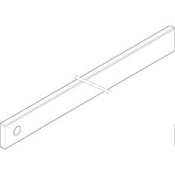 ABN CU-Schiene 2FB 40x10x541mm waagrecht einseitig XCUW142E
