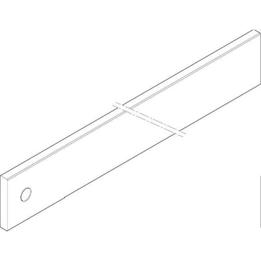 ABN CU-Schiene 2FB 60x10x541mm waagrecht einseitig XCUW162E