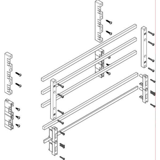 ABN Sammelschienenmodul tief 60mm mit CU 12x10mm 5polig 70mm MTSC23735