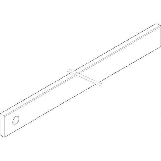 ABN CU-Schiene 3FB 40x10x791mm waagrecht einseitig XCUW143E