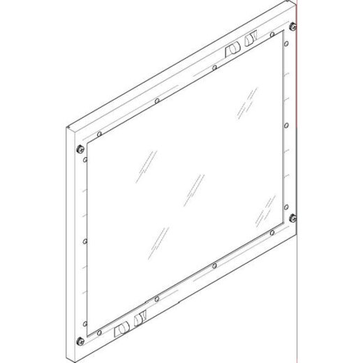 ABN Abdeckplatte 500x450mm 2FB/3RE geschlossen Sichtsch. FAS23N