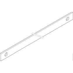 ABN CU-Schiene 2FB 30x5x587mm waagrecht beidseitig XCUW532B